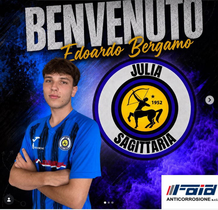 PROMOZIONE – EDOARDO BERGAMO PROMOSSO IN PRIMA SQUADRA