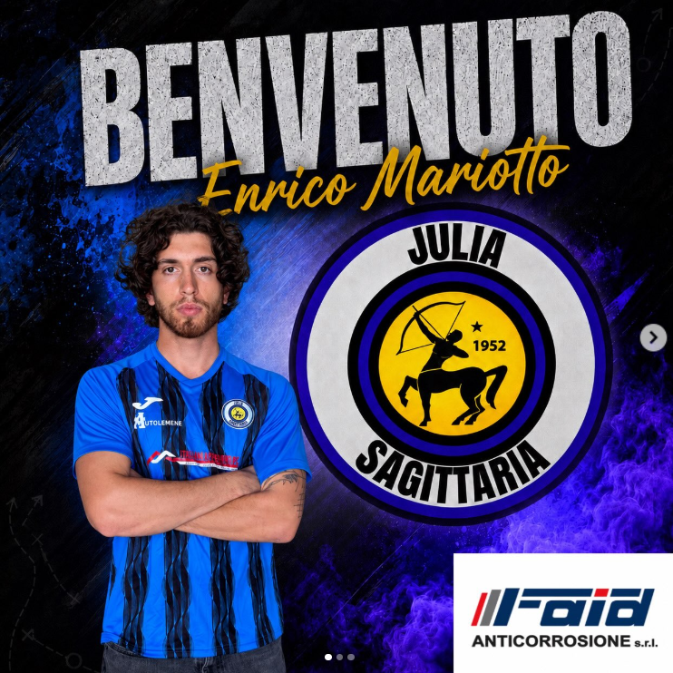 PROMOZIONE – NEW ENTRY, ECCO IL LATERALE ENRICO MARIOTTO.