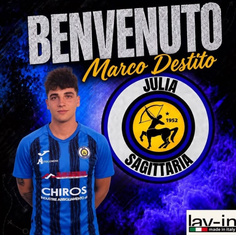 PROMOZIONE – MARCO DESTITO NUOVO ATTACCANTE DELLA JULIA SAGITTARIA